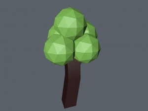low poly tree free Modèle 3D