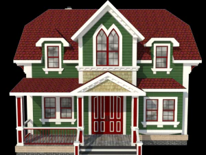 викторианский дом 3D Модель