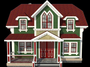 викторианский дом 3D Модель