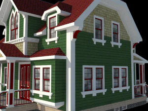 викторианский дом 3D Модель