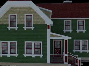 викторианский дом 3D Модель