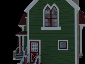 викторианский дом 3D Модель