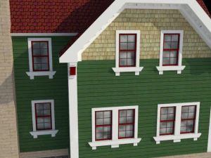 викторианский дом 3D Модель