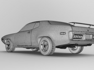 plymouth road runner 1971 Modèle 3D