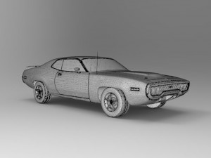 plymouth road runner 1971 Modèle 3D