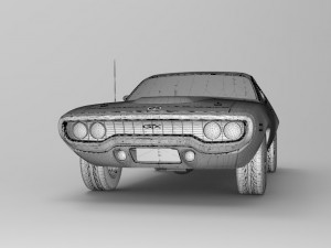 plymouth road runner 1971 Modèle 3D