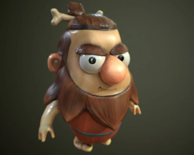 caveman 3D Model .c4d .max .obj .3ds .fbx .stl .blend 