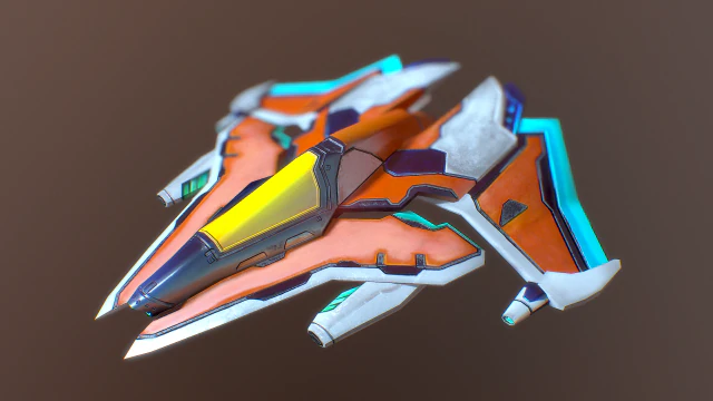 space ship 1 3D Model .c4d .max .obj .3ds .fbx .stl .blend 