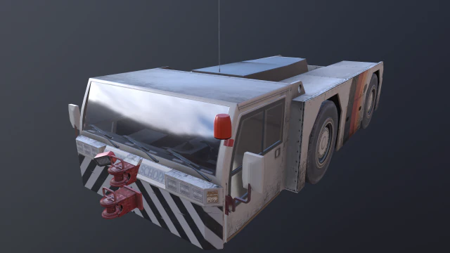 tow tractor 3D Model .c4d .max .obj .3ds .fbx .stl .blend 