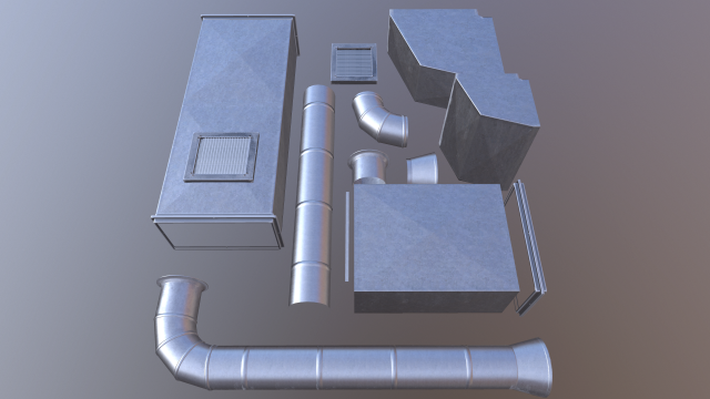 tube consruction 3D मॉडल .c4d .max .obj .3ds .fbx .stl .blend 