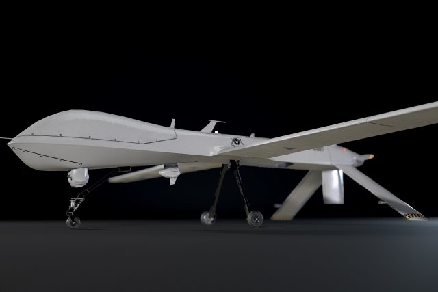 predator mq-1a 3D Model .c4d .max .obj .3ds .fbx .stl .blend 