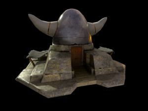 temple of odin Modelo 3D