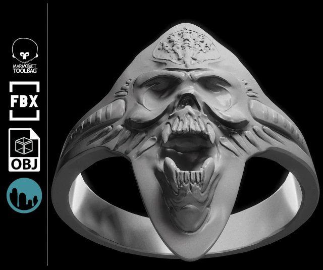 ring 3D Print Model .c4d .max .obj .3ds .fbx .stl .blend 