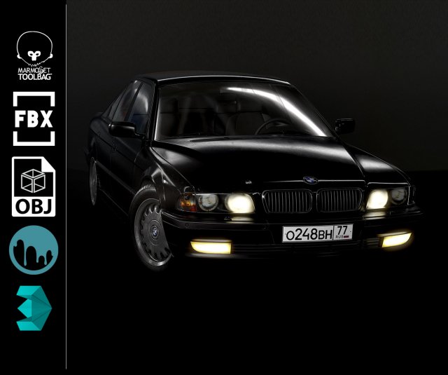 carbmw750 3D Model .c4d .max .obj .3ds .fbx .stl .blend 