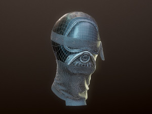 mask low-poly Modelo 3D