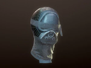mask low-poly 3D Model
