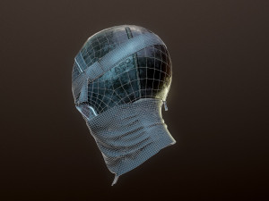 mask low-poly Modelo 3D