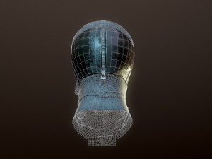 mask low-poly Modelo 3D