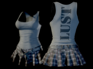 dress 3 Modello 3D