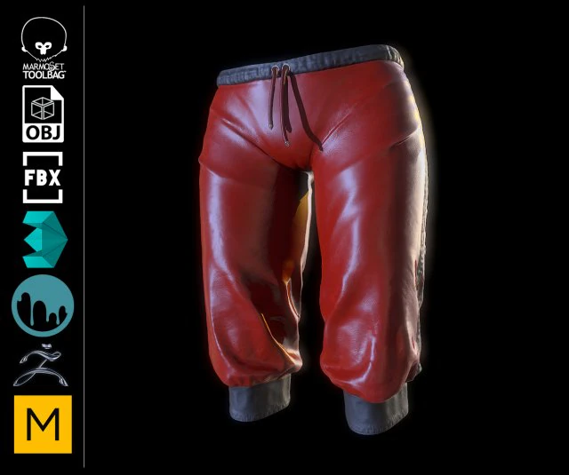 breeches 3D Model .c4d .max .obj .3ds .fbx .stl .blend 