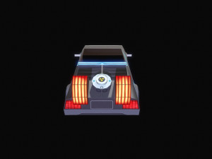 delorean 3D-Modell