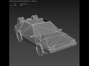 delorean 3D-Modell
