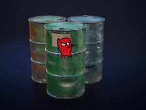 angry keg 3D Model