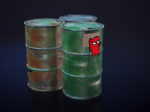 angry keg Model 3D