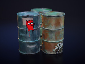 angry keg Model 3D