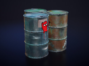 angry keg Model 3D