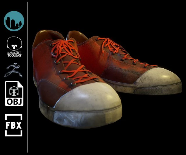 shoe-dirt 3D Model .c4d .max .obj .3ds .fbx .stl .blend