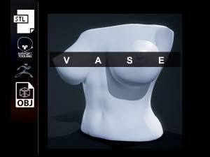 flower vase 3D-printmodel