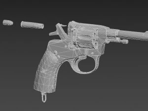 Nagan1910 Modello 3D