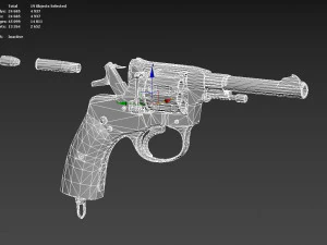 Nagan1910 Modello 3D