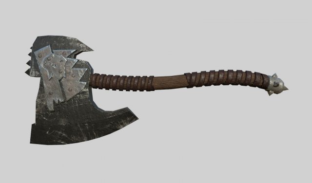 axe 3D Model .c4d .max .obj .3ds .fbx .stl .blend 