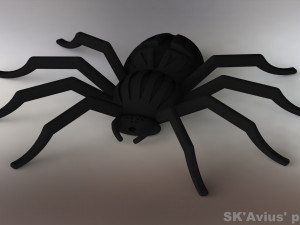 Orb-weaver spider pendant pendant-brooch 3D Print Model