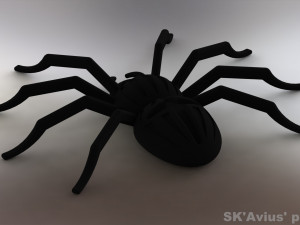 Orb-weaver spider pendant pendant-brooch 3D Принт Модель