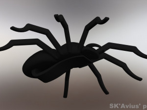 Orb-weaver spider pendant pendant-brooch 3D Принт Модель