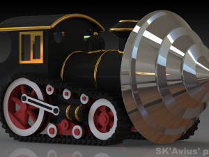 Steampunk mole machine 3D Принт Модель