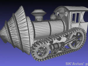 Steampunk mole machine 3D Print Model