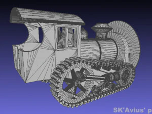 Steampunk mole machine 3D Print Model