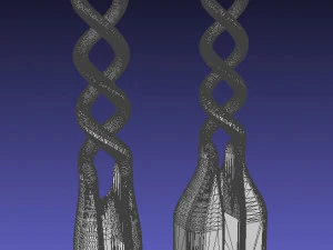 Apple cable protectors with double spiral 3D Print Model