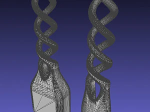 Apple cable protectors with double spiral 3D Print Model