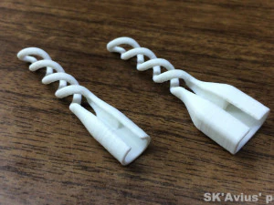 Apple cable protectors with double spiral 3D Print Model