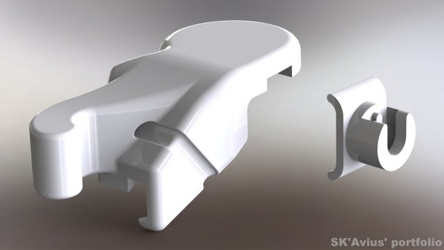 Volkswagen trunk latch repair kit 3D-Druckmodell .c4d .max .obj .3ds .fbx .stl .blend 