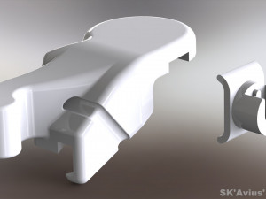Volkswagen trunk latch repair kit 3D-printmodel