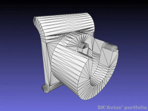 Kit di riparazione della serratura del bagagliaio Volkswagen Modello di stampa 3D