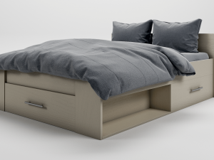 bed oxygene lit adulte contemporain 3D Модель
