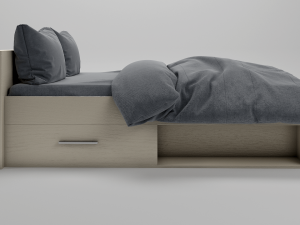 bed oxygene lit adulte contemporain 3D Модель