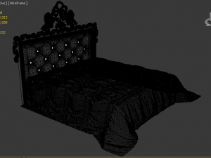 classic bed 3D Model
